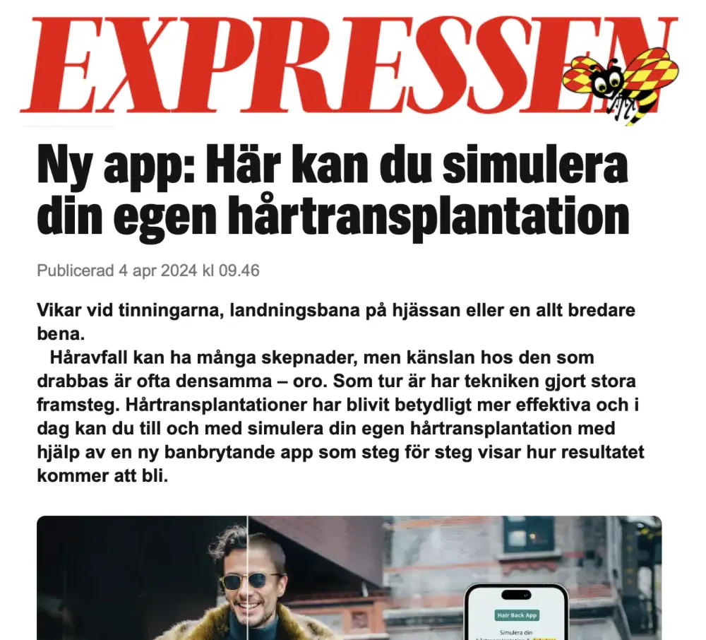expressen article 4 April